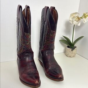 Custom Unisex Western Leather Boots - Brown